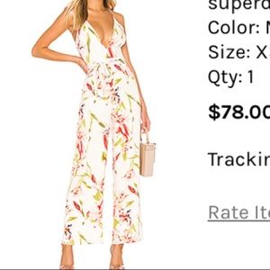 Super down floral jumpsuit